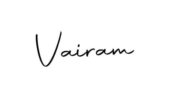 Use a signature maker to create a handwritten signature online. With this signature software, you can design (Autography-DOLnW) your own signature for name Vairam. Vairam signature style 10 images and pictures png