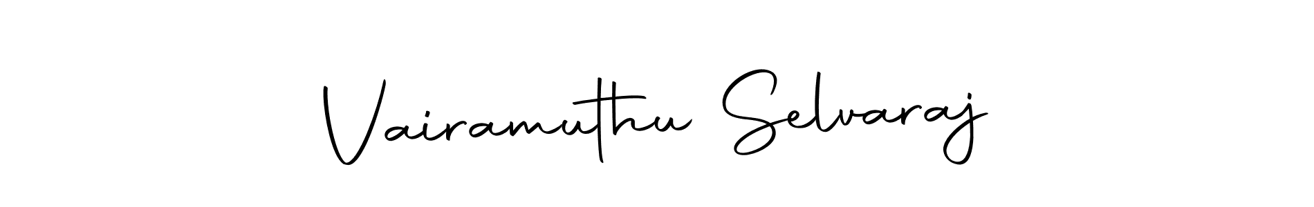 Make a beautiful signature design for name Vairamuthu Selvaraj. Use this online signature maker to create a handwritten signature for free. Vairamuthu Selvaraj signature style 10 images and pictures png