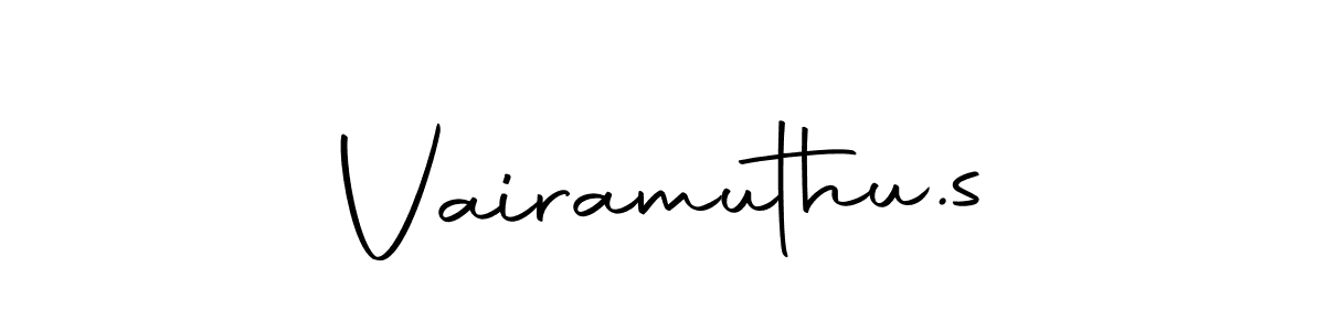 Design your own signature with our free online signature maker. With this signature software, you can create a handwritten (Autography-DOLnW) signature for name Vairamuthu.s. Vairamuthu.s signature style 10 images and pictures png