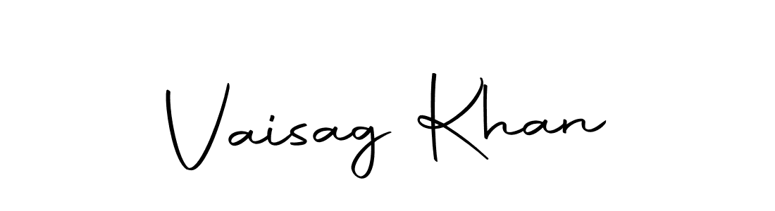 Make a beautiful signature design for name Vaisag Khan. Use this online signature maker to create a handwritten signature for free. Vaisag Khan signature style 10 images and pictures png