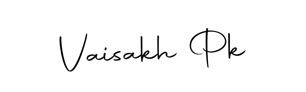 The best way (Autography-DOLnW) to make a short signature is to pick only two or three words in your name. The name Vaisakh Pk include a total of six letters. For converting this name. Vaisakh Pk signature style 10 images and pictures png