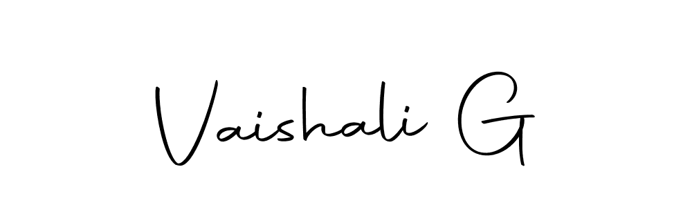 Design your own signature with our free online signature maker. With this signature software, you can create a handwritten (Autography-DOLnW) signature for name Vaishali G. Vaishali G signature style 10 images and pictures png