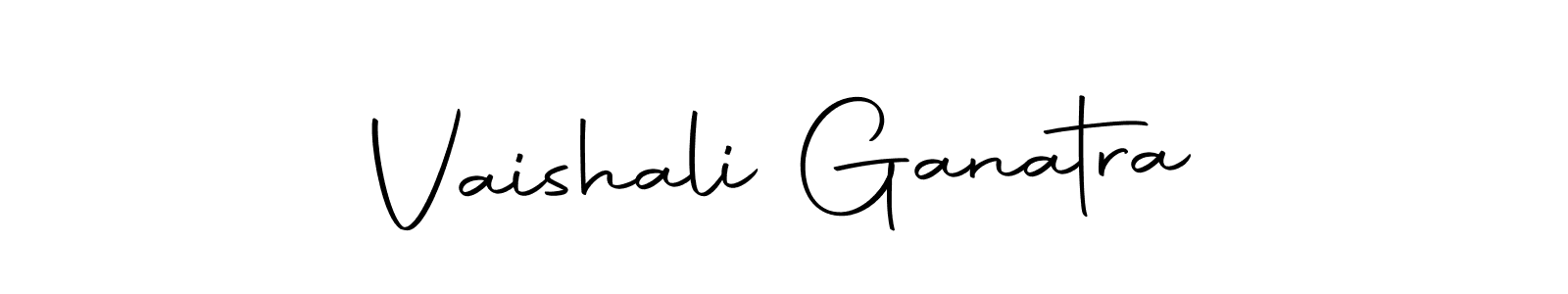 Create a beautiful signature design for name Vaishali Ganatra. With this signature (Autography-DOLnW) fonts, you can make a handwritten signature for free. Vaishali Ganatra signature style 10 images and pictures png