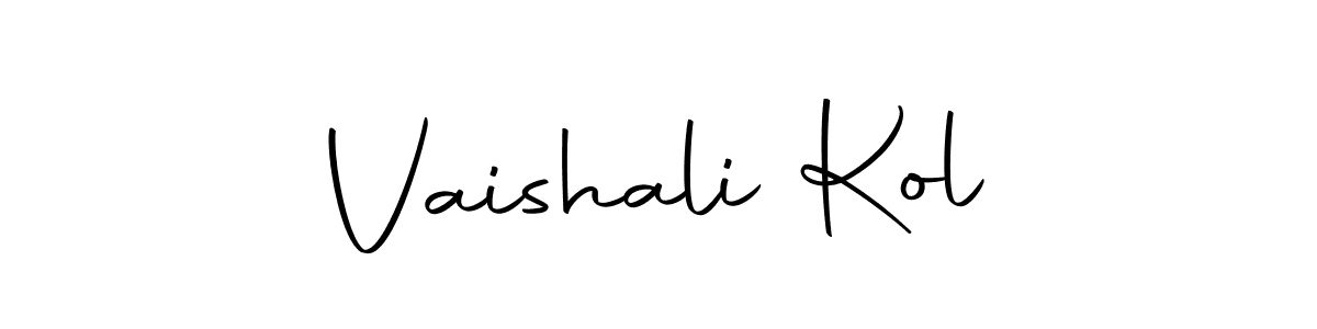Make a beautiful signature design for name Vaishali Kol. Use this online signature maker to create a handwritten signature for free. Vaishali Kol signature style 10 images and pictures png