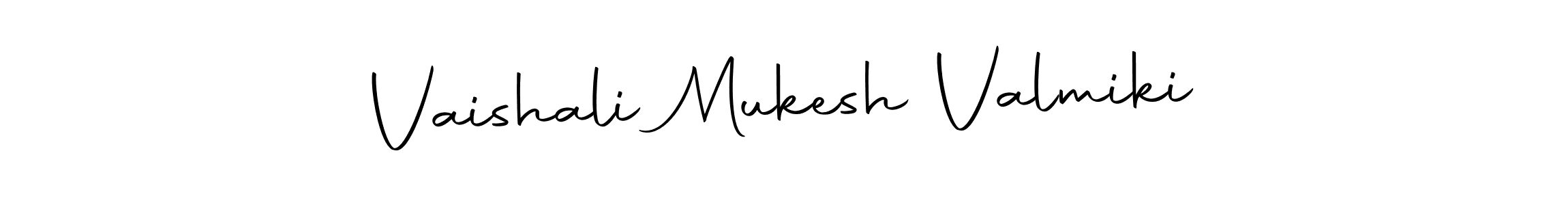 Make a beautiful signature design for name Vaishali Mukesh Valmiki. Use this online signature maker to create a handwritten signature for free. Vaishali Mukesh Valmiki signature style 10 images and pictures png