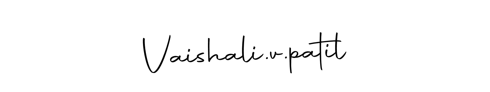 The best way (Autography-DOLnW) to make a short signature is to pick only two or three words in your name. The name Vaishali.v.patil include a total of six letters. For converting this name. Vaishali.v.patil signature style 10 images and pictures png