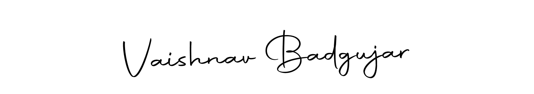 You can use this online signature creator to create a handwritten signature for the name Vaishnav Badgujar. This is the best online autograph maker. Vaishnav Badgujar signature style 10 images and pictures png