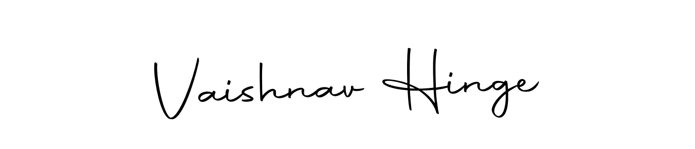 Design your own signature with our free online signature maker. With this signature software, you can create a handwritten (Autography-DOLnW) signature for name Vaishnav Hinge. Vaishnav Hinge signature style 10 images and pictures png