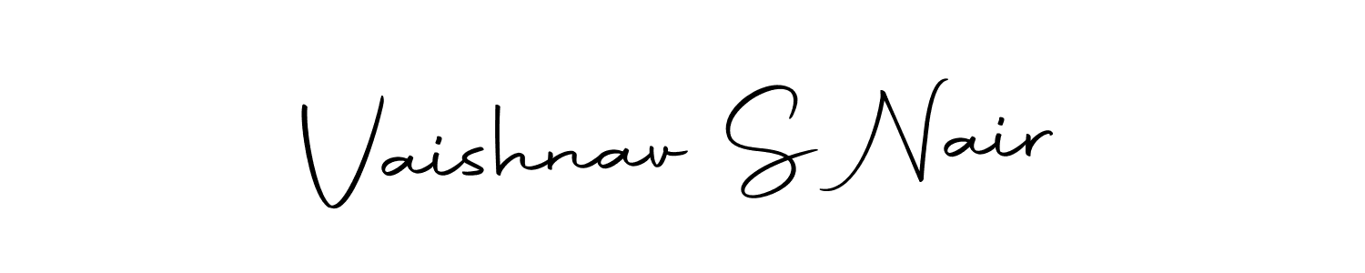Make a beautiful signature design for name Vaishnav S Nair. Use this online signature maker to create a handwritten signature for free. Vaishnav S Nair signature style 10 images and pictures png