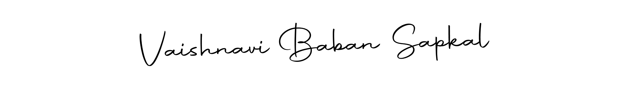 Make a beautiful signature design for name Vaishnavi Baban Sapkal. Use this online signature maker to create a handwritten signature for free. Vaishnavi Baban Sapkal signature style 10 images and pictures png