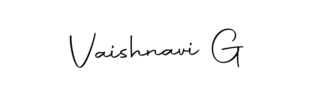 Make a beautiful signature design for name Vaishnavi G. With this signature (Autography-DOLnW) style, you can create a handwritten signature for free. Vaishnavi G signature style 10 images and pictures png