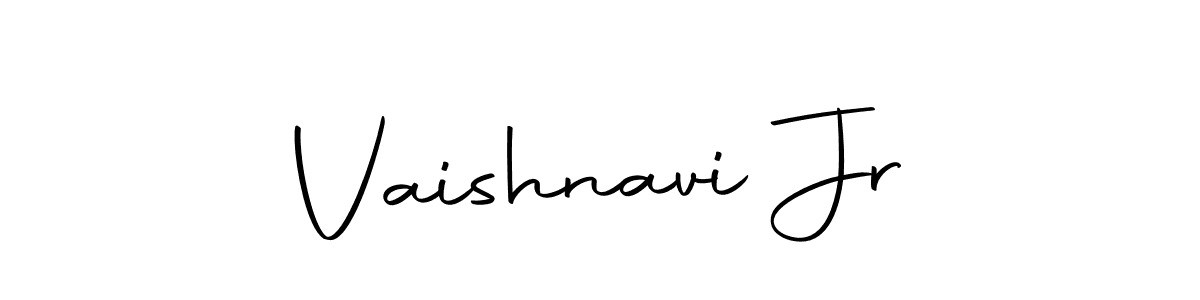 How to make Vaishnavi Jr name signature. Use Autography-DOLnW style for creating short signs online. This is the latest handwritten sign. Vaishnavi Jr signature style 10 images and pictures png