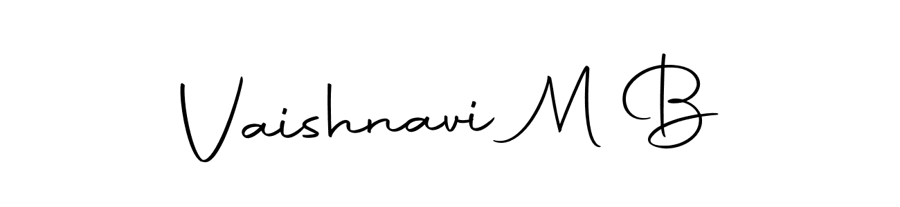 Use a signature maker to create a handwritten signature online. With this signature software, you can design (Autography-DOLnW) your own signature for name Vaishnavi M B. Vaishnavi M B signature style 10 images and pictures png