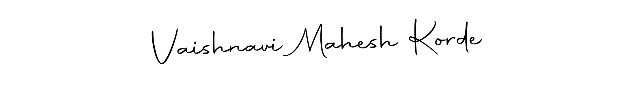 This is the best signature style for the Vaishnavi Mahesh Korde name. Also you like these signature font (Autography-DOLnW). Mix name signature. Vaishnavi Mahesh Korde signature style 10 images and pictures png