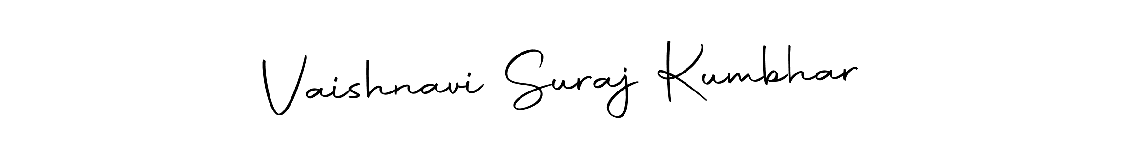 Also we have Vaishnavi Suraj Kumbhar name is the best signature style. Create professional handwritten signature collection using Autography-DOLnW autograph style. Vaishnavi Suraj Kumbhar signature style 10 images and pictures png