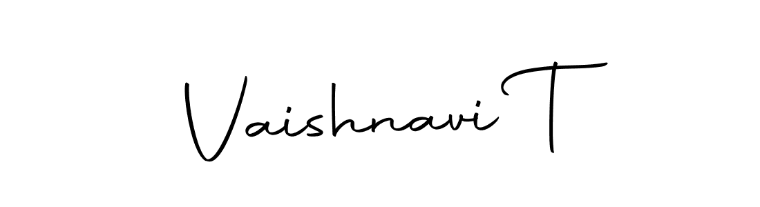 Design your own signature with our free online signature maker. With this signature software, you can create a handwritten (Autography-DOLnW) signature for name Vaishnavi T. Vaishnavi T signature style 10 images and pictures png