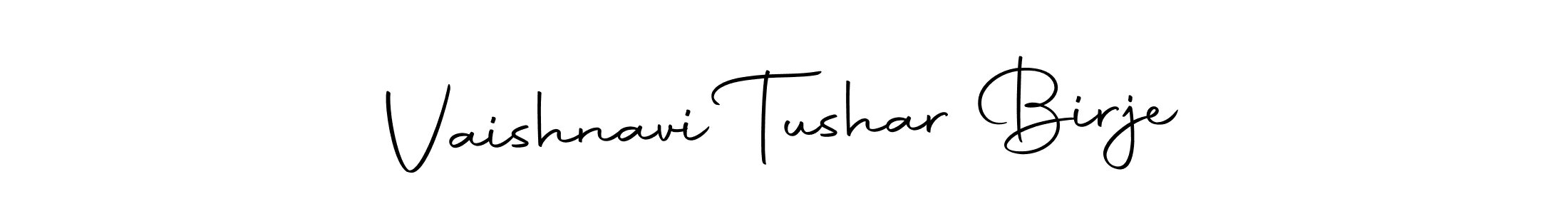 Create a beautiful signature design for name Vaishnavi Tushar Birje. With this signature (Autography-DOLnW) fonts, you can make a handwritten signature for free. Vaishnavi Tushar Birje signature style 10 images and pictures png