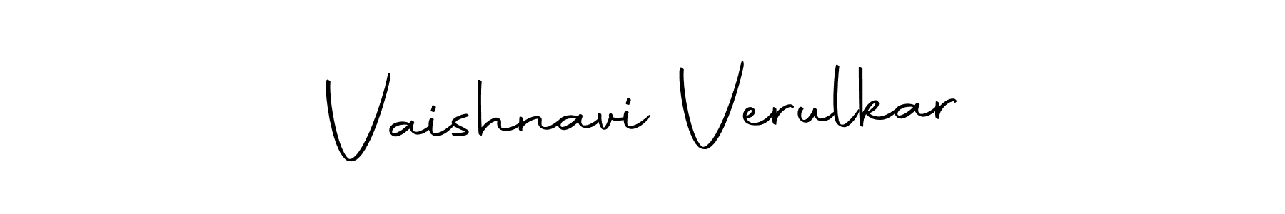Make a beautiful signature design for name Vaishnavi Verulkar. Use this online signature maker to create a handwritten signature for free. Vaishnavi Verulkar signature style 10 images and pictures png