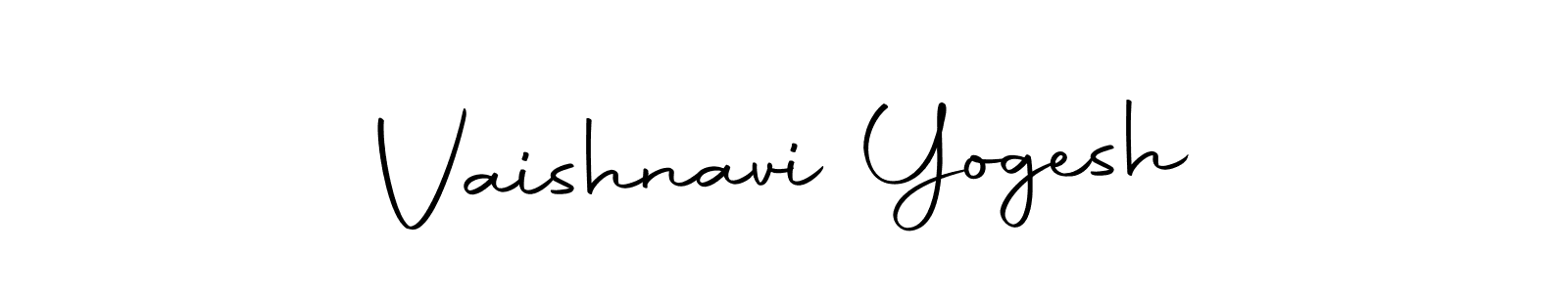 Create a beautiful signature design for name Vaishnavi Yogesh. With this signature (Autography-DOLnW) fonts, you can make a handwritten signature for free. Vaishnavi Yogesh signature style 10 images and pictures png