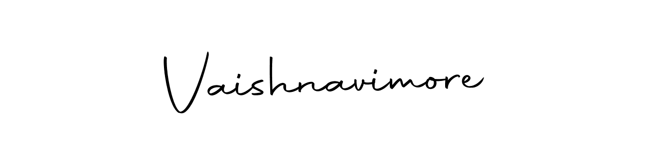 Design your own signature with our free online signature maker. With this signature software, you can create a handwritten (Autography-DOLnW) signature for name Vaishnavimore. Vaishnavimore signature style 10 images and pictures png