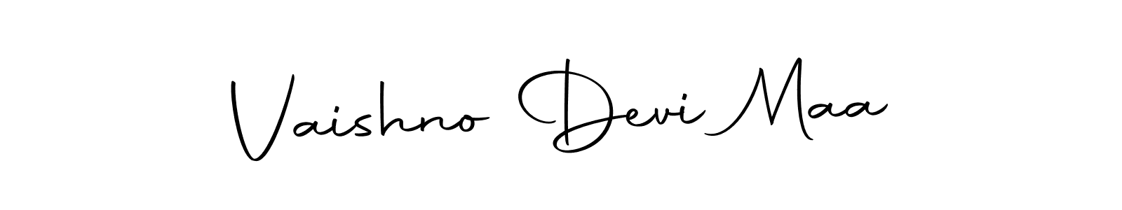 How to make Vaishno Devi Maa name signature. Use Autography-DOLnW style for creating short signs online. This is the latest handwritten sign. Vaishno Devi Maa signature style 10 images and pictures png