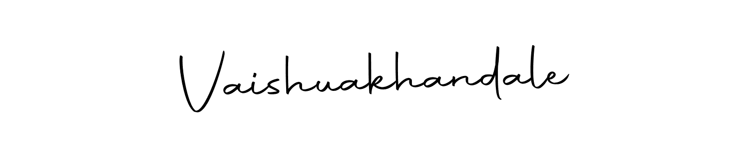 Create a beautiful signature design for name Vaishuakhandale. With this signature (Autography-DOLnW) fonts, you can make a handwritten signature for free. Vaishuakhandale signature style 10 images and pictures png