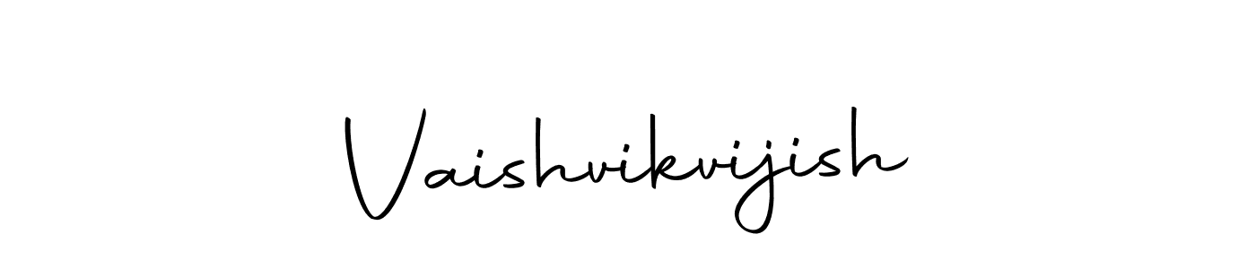 How to make Vaishvikvijish name signature. Use Autography-DOLnW style for creating short signs online. This is the latest handwritten sign. Vaishvikvijish signature style 10 images and pictures png