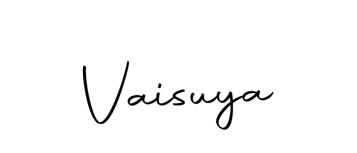 Design your own signature with our free online signature maker. With this signature software, you can create a handwritten (Autography-DOLnW) signature for name Vaisuya. Vaisuya signature style 10 images and pictures png