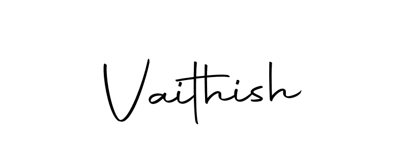 Design your own signature with our free online signature maker. With this signature software, you can create a handwritten (Autography-DOLnW) signature for name Vaithish. Vaithish signature style 10 images and pictures png