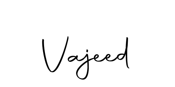 Create a beautiful signature design for name Vajeed. With this signature (Autography-DOLnW) fonts, you can make a handwritten signature for free. Vajeed signature style 10 images and pictures png