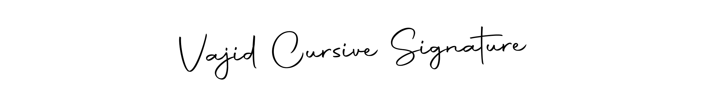 How to make Vajid Cursive Signature signature? Autography-DOLnW is a professional autograph style. Create handwritten signature for Vajid Cursive Signature name. Vajid Cursive Signature signature style 10 images and pictures png