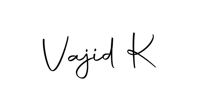 Similarly Autography-DOLnW is the best handwritten signature design. Signature creator online .You can use it as an online autograph creator for name Vajid K. Vajid K signature style 10 images and pictures png