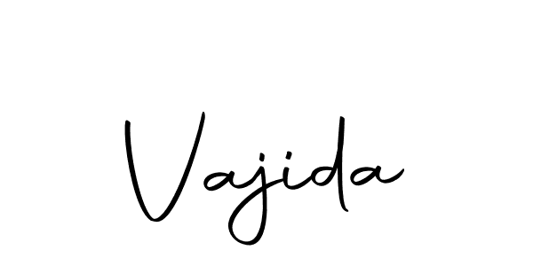 You should practise on your own different ways (Autography-DOLnW) to write your name (Vajida) in signature. don't let someone else do it for you. Vajida signature style 10 images and pictures png