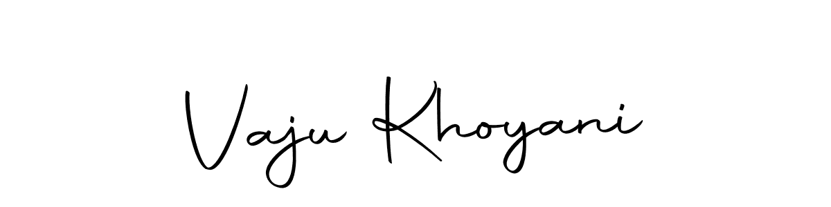 Make a beautiful signature design for name Vaju Khoyani. With this signature (Autography-DOLnW) style, you can create a handwritten signature for free. Vaju Khoyani signature style 10 images and pictures png