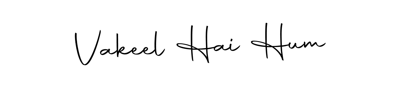Make a short Vakeel Hai Hum signature style. Manage your documents anywhere anytime using Autography-DOLnW. Create and add eSignatures, submit forms, share and send files easily. Vakeel Hai Hum signature style 10 images and pictures png