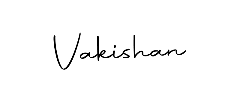 Design your own signature with our free online signature maker. With this signature software, you can create a handwritten (Autography-DOLnW) signature for name Vakishan. Vakishan signature style 10 images and pictures png