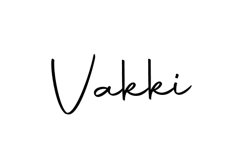 Use a signature maker to create a handwritten signature online. With this signature software, you can design (Autography-DOLnW) your own signature for name Vakki. Vakki signature style 10 images and pictures png