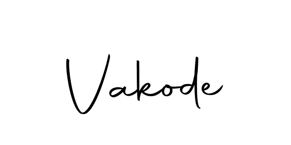 How to make Vakode signature? Autography-DOLnW is a professional autograph style. Create handwritten signature for Vakode name. Vakode signature style 10 images and pictures png
