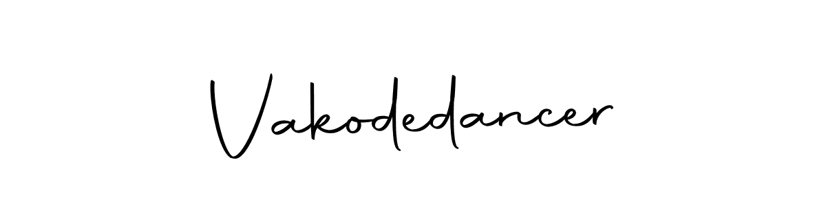 How to make Vakodedancer name signature. Use Autography-DOLnW style for creating short signs online. This is the latest handwritten sign. Vakodedancer signature style 10 images and pictures png