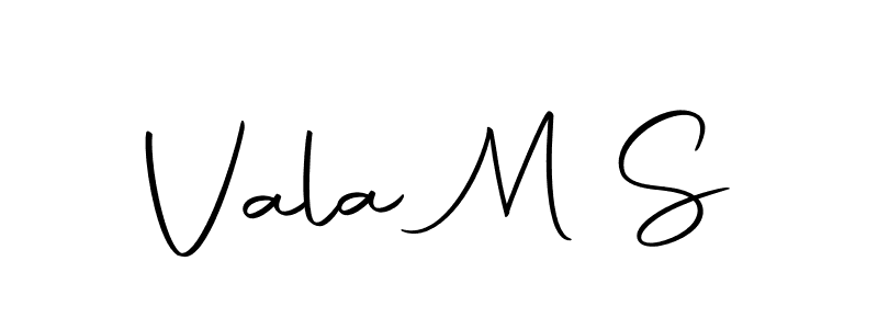 Vala M S stylish signature style. Best Handwritten Sign (Autography-DOLnW) for my name. Handwritten Signature Collection Ideas for my name Vala M S. Vala M S signature style 10 images and pictures png