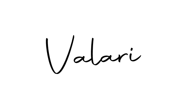 Design your own signature with our free online signature maker. With this signature software, you can create a handwritten (Autography-DOLnW) signature for name Valari. Valari signature style 10 images and pictures png