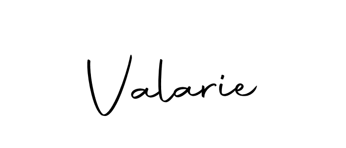 Use a signature maker to create a handwritten signature online. With this signature software, you can design (Autography-DOLnW) your own signature for name Valarie. Valarie signature style 10 images and pictures png