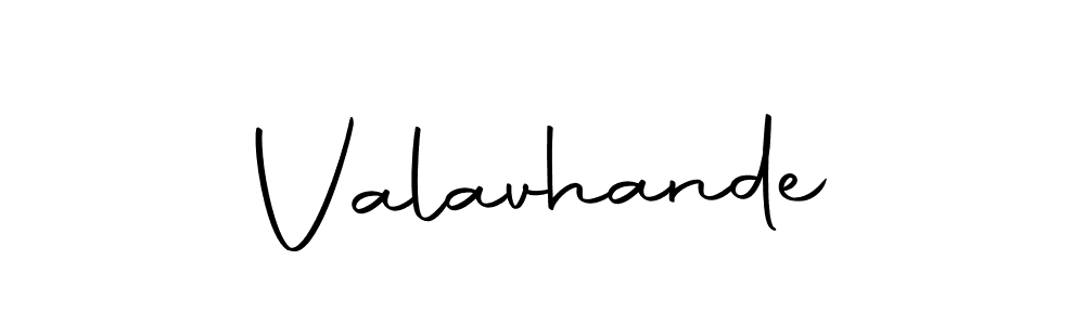 Valavhande stylish signature style. Best Handwritten Sign (Autography-DOLnW) for my name. Handwritten Signature Collection Ideas for my name Valavhande. Valavhande signature style 10 images and pictures png