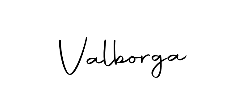 Create a beautiful signature design for name Valborga. With this signature (Autography-DOLnW) fonts, you can make a handwritten signature for free. Valborga signature style 10 images and pictures png