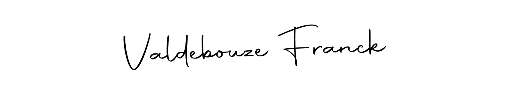 The best way (Autography-DOLnW) to make a short signature is to pick only two or three words in your name. The name Valdebouze Franck include a total of six letters. For converting this name. Valdebouze Franck signature style 10 images and pictures png