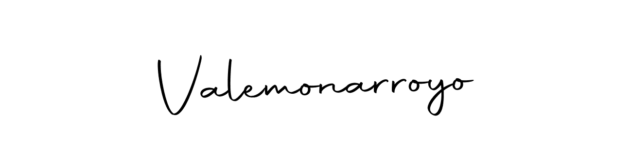 Make a beautiful signature design for name Valemonarroyo. With this signature (Autography-DOLnW) style, you can create a handwritten signature for free. Valemonarroyo signature style 10 images and pictures png