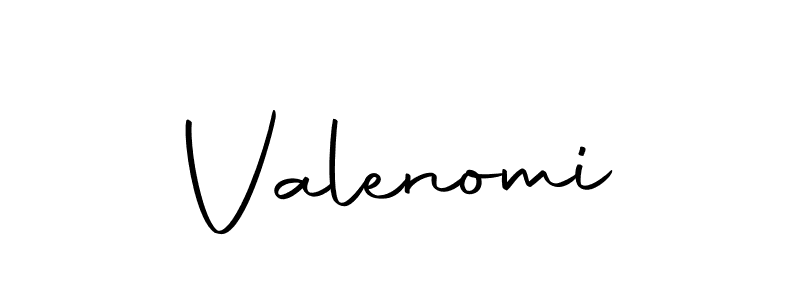 Use a signature maker to create a handwritten signature online. With this signature software, you can design (Autography-DOLnW) your own signature for name Valenomi. Valenomi signature style 10 images and pictures png