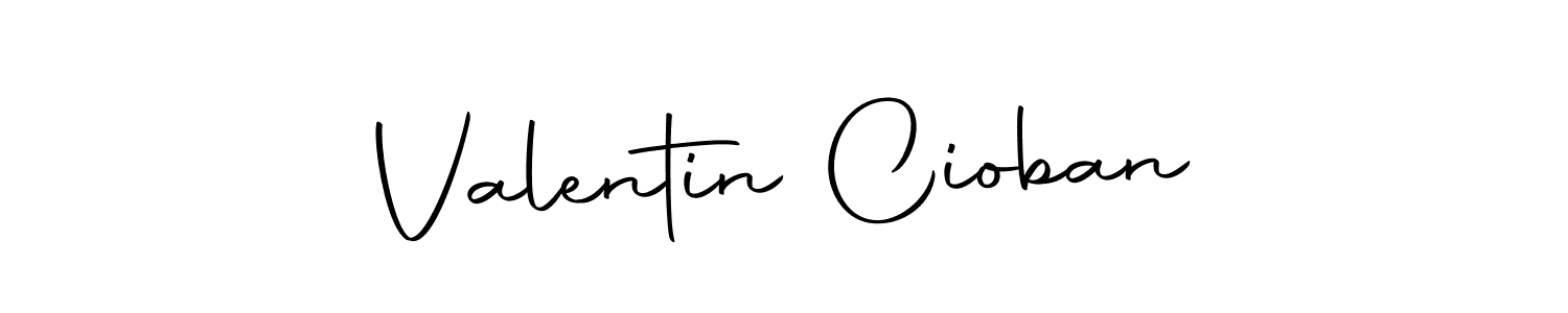 Design your own signature with our free online signature maker. With this signature software, you can create a handwritten (Autography-DOLnW) signature for name Valentin Cioban. Valentin Cioban signature style 10 images and pictures png
