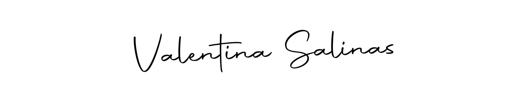 Create a beautiful signature design for name Valentina Salinas. With this signature (Autography-DOLnW) fonts, you can make a handwritten signature for free. Valentina Salinas signature style 10 images and pictures png