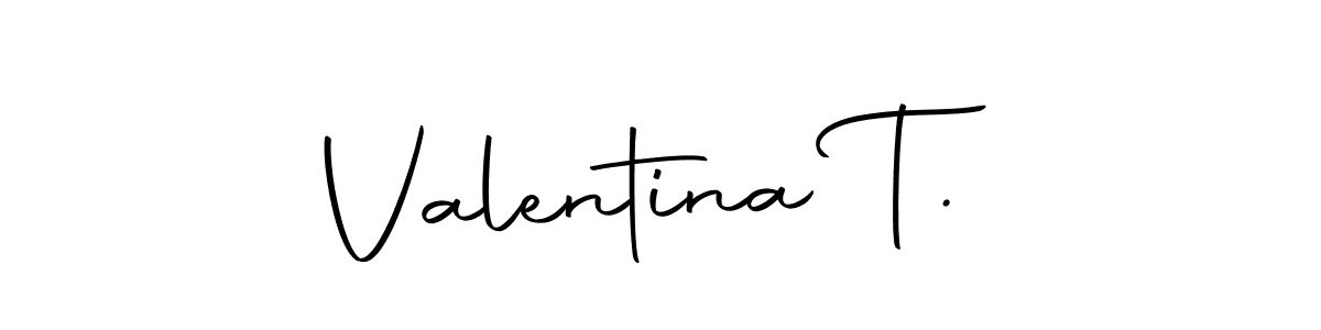 How to make Valentina T. name signature. Use Autography-DOLnW style for creating short signs online. This is the latest handwritten sign. Valentina T. signature style 10 images and pictures png